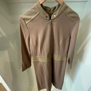 Ellen Tracy Tan Mini Dress